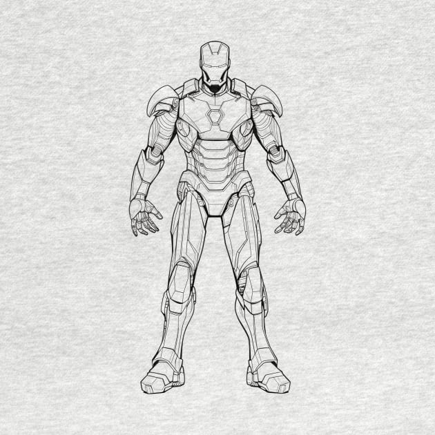 Ironman lineart by Drank